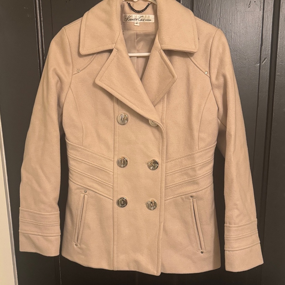 Kenneth Cole Beige Peacoat